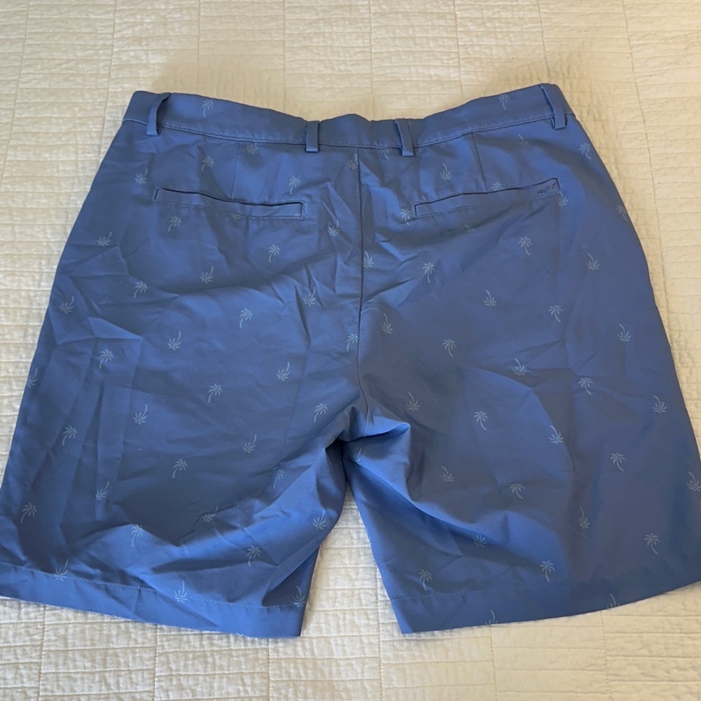 Greg Norman Shorts size 34 Palm Tree Collection Light Blue EUC Preppy - Picture 4 of 6